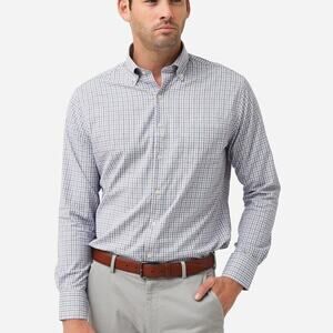 Peter Millar Men's Hanford Performance Twill Long Sleeve Size XL